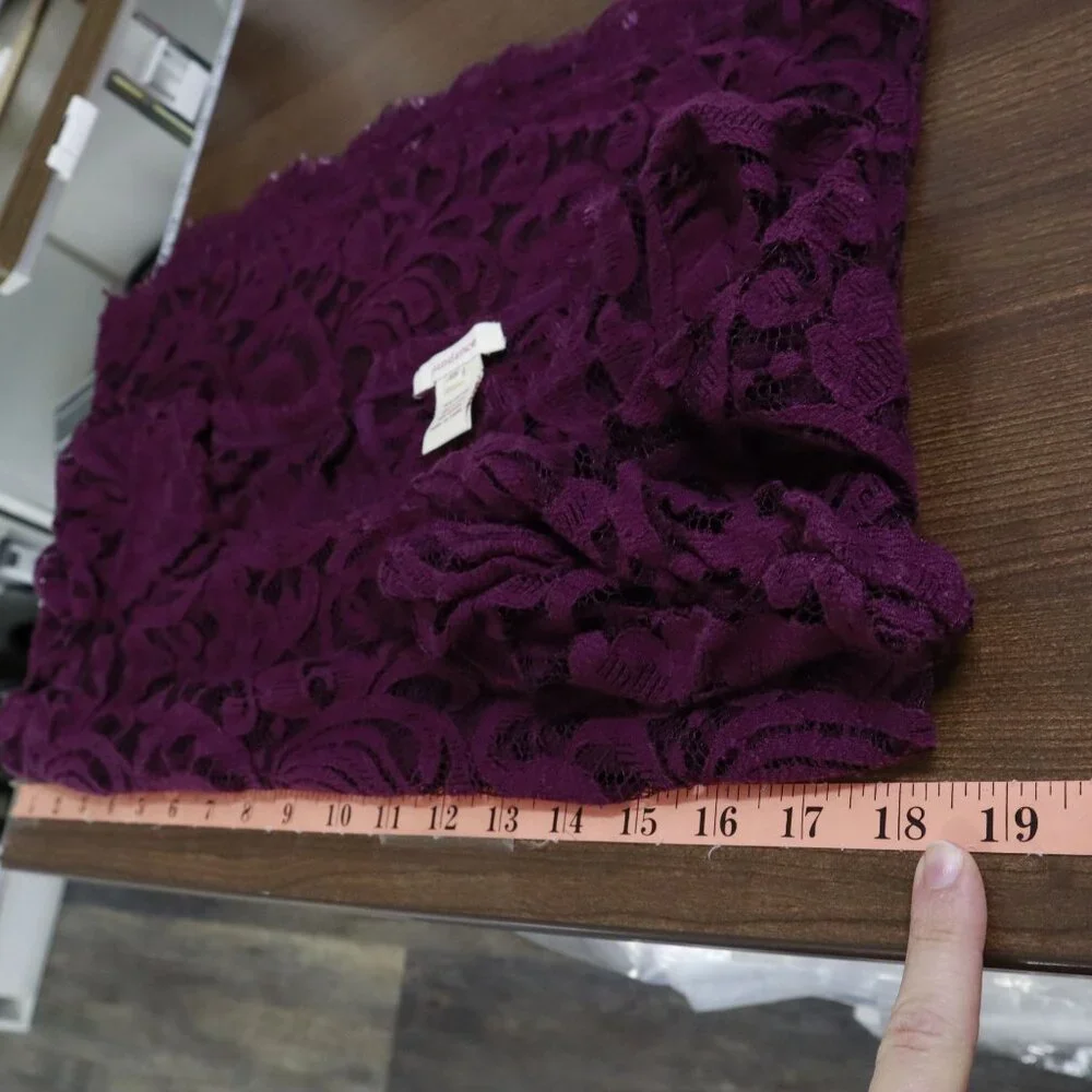 Sundance Lace Top Womens XS Purple‎ Witchy Dark Feminine Boho Event Date Night - Picture 9 of 15